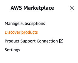 Discover Products AWS Marketplace screenshot