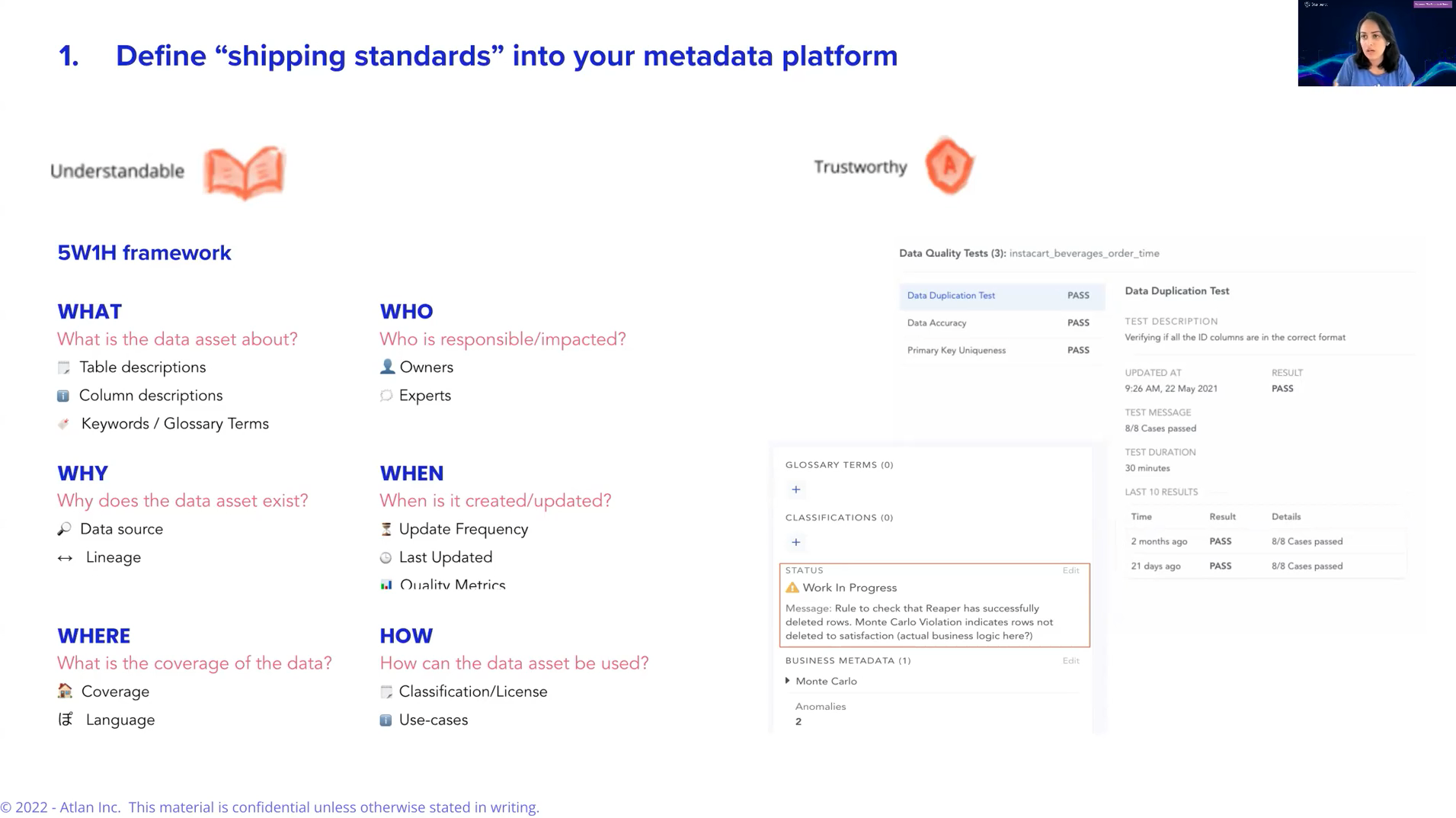 Define Shipping Standards into your Metadata Platform