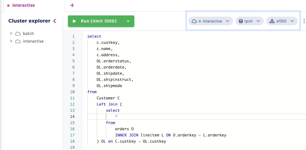 Interactive Cluster