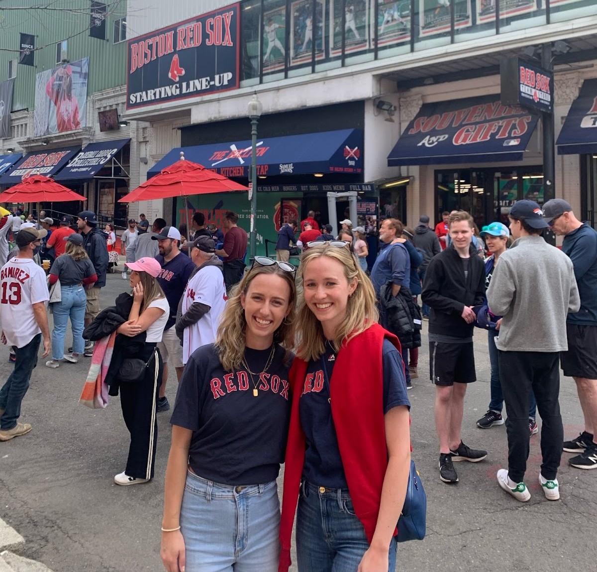 Jacqueline at a Red Sox game