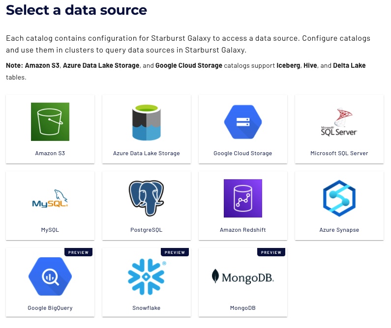 Select a Data Source