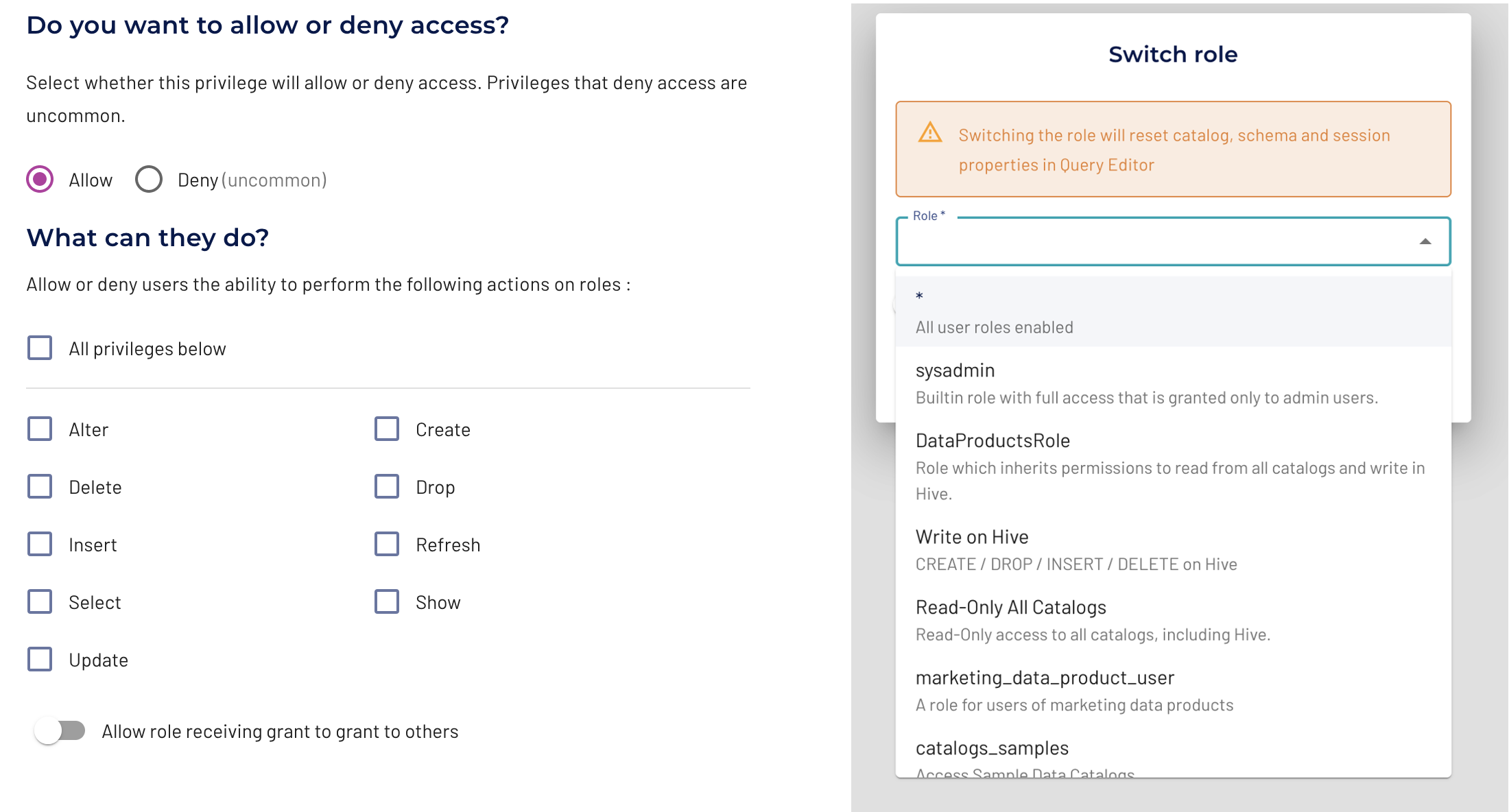 Starburst - Built in access control