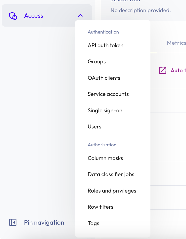 Use attributebased access control in Starburst Galaxy Starburst