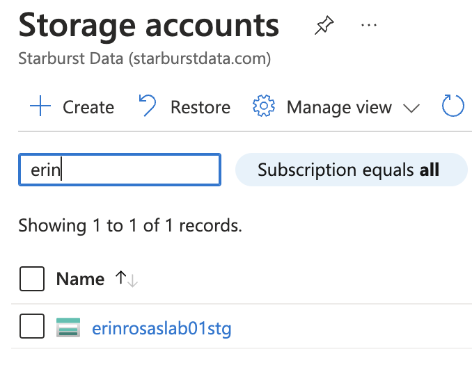 Configure Azure Service Principal authentication Starburst