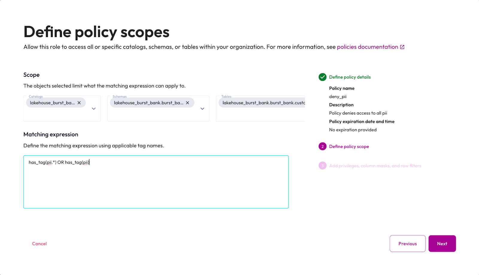 Use attributebased access control in Starburst Galaxy Starburst